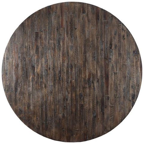 Alpine Newberry Round Dining Table In Wood with Alpine Furniture Newberry Wood Round Dining Table In Salvaged Gray